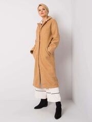 Бежевое пальто из букле RUE PARIS  цена и информация | Женские пальто | 220.lv