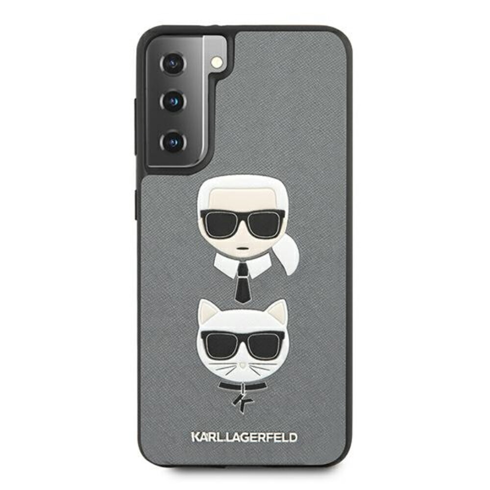 Karl Lagerfeld, piemērots Samsung S21 Plus, pelēks cena un informācija | Telefonu vāciņi, maciņi | 220.lv