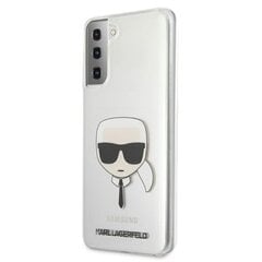 Karl Lagerfeld, piemērots Samsung S21 Ultra KLHCS21LKTR, caurspīdīgs cena un informācija | Telefonu vāciņi, maciņi | 220.lv