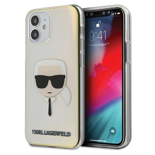 Karl Lagerfeld KLHCP12SPCKHML, piemērots iPhone 12 mini 5,4, caurspīdīgs цена и информация | Telefonu vāciņi, maciņi | 220.lv