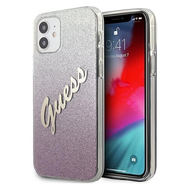 Guess GUHCP12SPCUGLSPI vāciņš, piemērots iPhone 12 mini 5,4" cena un informācija | Telefonu vāciņi, maciņi | 220.lv