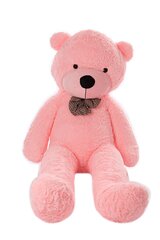 Plīša lācītis Teddy, 180 cm, Rozā cena un informācija | Mīkstās (plīša) rotaļlietas | 220.lv