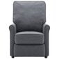 vidaXL Elektriskais atpūtas masāžas krēsls, pelēks, audums cena un informācija | Atpūtas krēsli | 220.lv