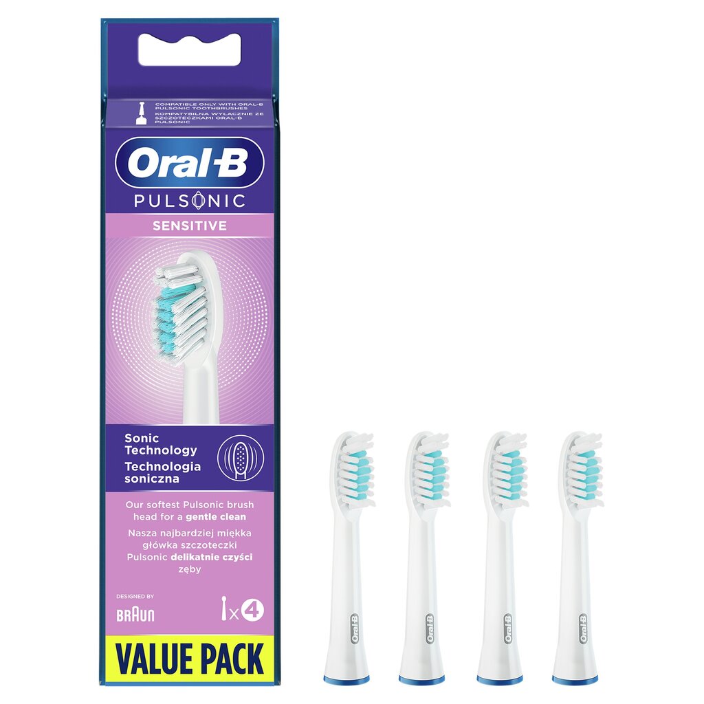 Oral-B Pulsonic Sensitive SR32-4 цена и информация | Uzgaļi elektriskajām zobu birstēm | 220.lv