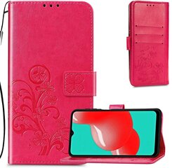 Чехол Flower Book Samsung A225 A22 4G розово-красный цена и информация | Чехлы для телефонов | 220.lv