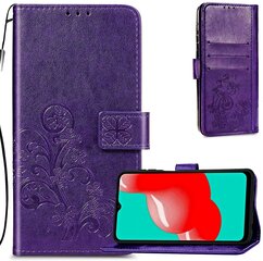 Maciņš Flower Book Samsung A225 A22 4G violets цена и информация | Чехлы для телефонов | 220.lv