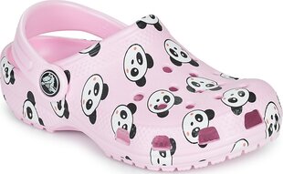 Crocs™ детская повседневная обувь Classic Panda Print Clog, розовый цена и информация | Детские резиновые сабо | 220.lv