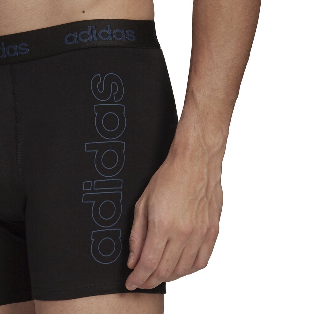 Adidas Trikotāžas Apakšveļa Gfx Brief 2Pp Black Blue H35742/L cena un informācija | Vīriešu apakšbikses | 220.lv