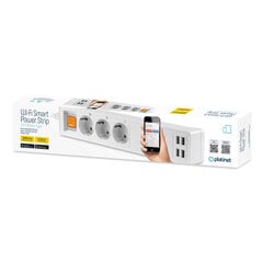 Удлинитель PLATINET Smart 16 A, 4 x USB-A/5 A, приложение TUYA, 1,8 м цена и информация | Удлинители | 220.lv