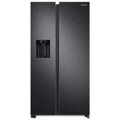 Samsung RS68A8540B1/EF Side-by-Side ledusskapis ar saldētavu, 178 cm NoFrost, melns cena un informācija | Ledusskapji | 220.lv