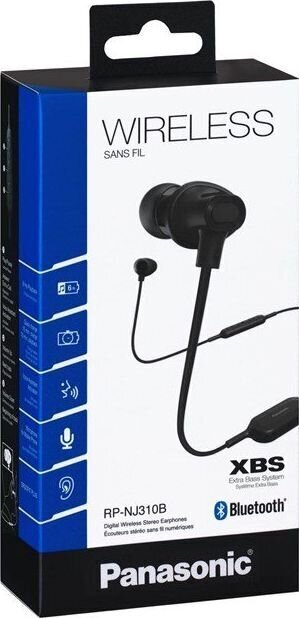 Panasonic RP-NJ310BE-K Bluetooth Earphon cena un informācija | Austiņas | 220.lv
