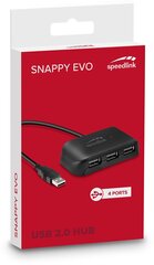 Speedlink USB hub Snappy Evo USB 2.0 4-port (SL-140004) цена и информация | Кабели и провода | 220.lv