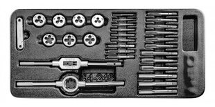 Плашки и метчики, набор 31 шт. цена и информация | Механические инструменты | 220.lv