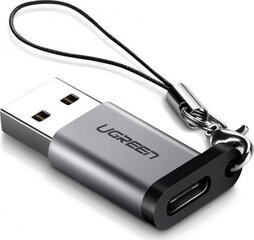 Переходник Ugreen US276 USB A на USB-C 3.0, серый цена и информация | Адаптеры и USB разветвители | 220.lv