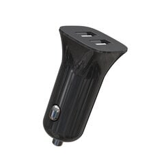 XO CC31 Auto Lādētājs 2x USB plus Kabelis 2.4A / Melns цена и информация | Зарядные устройства для телефонов | 220.lv