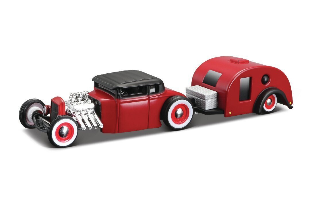 MAISTO DIE CAST 1941 automašīna treileris ceļošanai Tow & Go 1:64, 15368 cena un informācija | Rotaļlietas zēniem | 220.lv