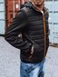 Melna vīriešu jaka ar oranžām detaļām "Olen" TX3785-44810-XXL цена и информация | Vīriešu virsjakas | 220.lv