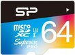 Silicon Power atmiņas karte microSDXC 64GB Superior Pro Color U3 + adapteris цена и информация | Atmiņas kartes fotokamerām | 220.lv