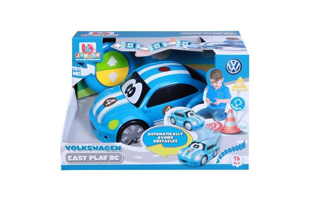 BB JUNIOR RC car Volkswagen Easy Play, blue, 16-92007 cena un informācija | Rotaļlietas zēniem | 220.lv