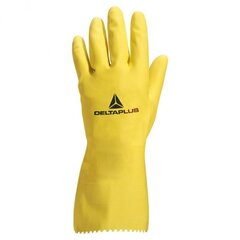 Перчатки хозяйственные, нат. латекс, желтый 6/7, Delta Plus цена и информация | Рабочие перчатки | 220.lv