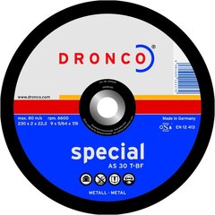 Griešanas disks DRONCO AS30T T41 (125 x 2,0 x 22,23) cena un informācija | Skrūvgrieži, urbjmašīnas | 220.lv