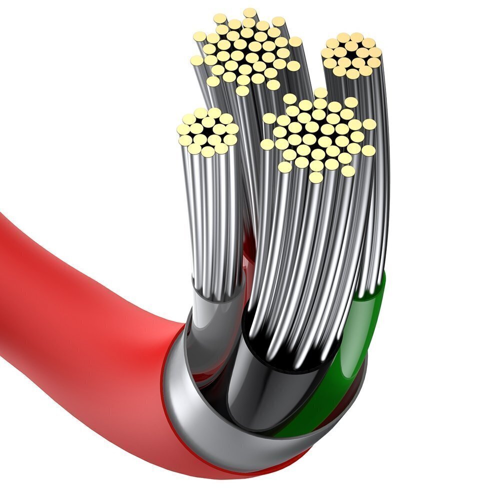 Kabelis Baseus Superior USB - Lightning, 2,4 A 1 m, sarkans (CALYS-A09) cena un informācija | Savienotājkabeļi | 220.lv