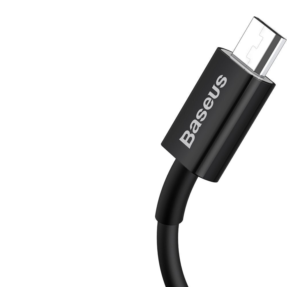 Kabelis Baseus USB - micro USB BSU2822BLK cena un informācija | Savienotājkabeļi | 220.lv