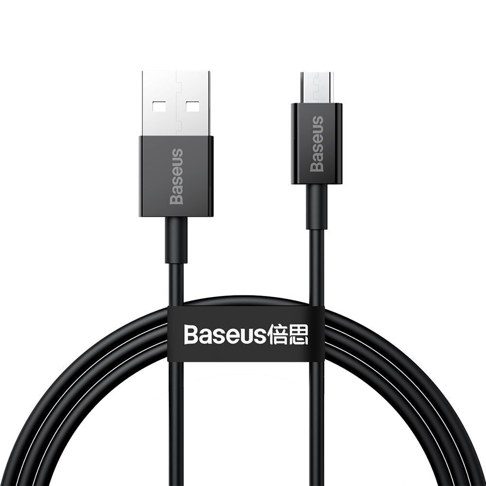 Kabelis Baseus USB - micro USB BSU2822BLK cena un informācija | Savienotājkabeļi | 220.lv