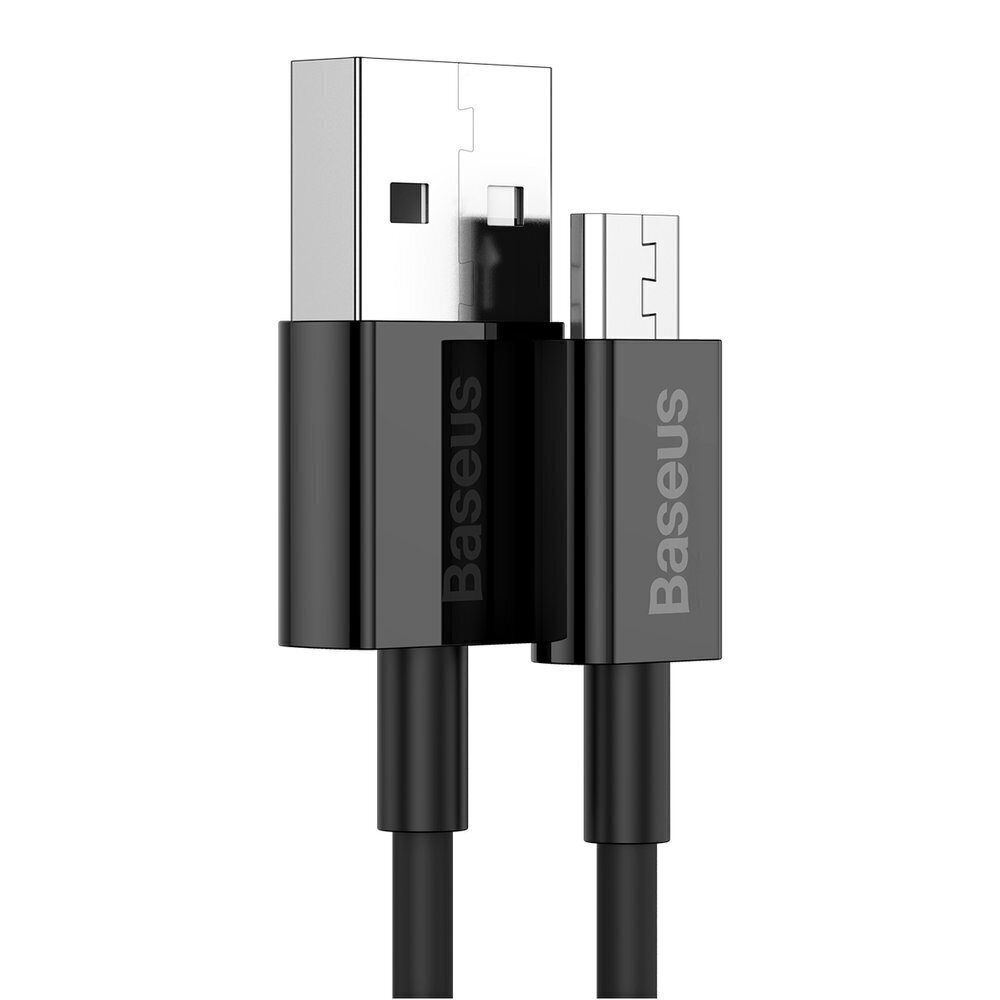 Kabelis Baseus USB - micro USB BSU2822BLK cena un informācija | Savienotājkabeļi | 220.lv