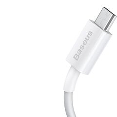 Кабель Baseus USB - micro USB, 2 м BSU2825WHT цена и информация | Кабели для телефонов | 220.lv