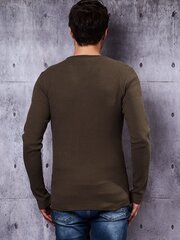Vīriešu sporta krekls ar rāvējslēdzējiem, haki cena un informācija | Vīriešu džemperi | 220.lv