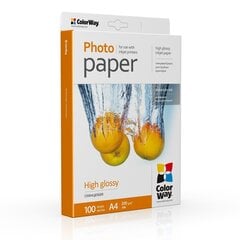 Biroja papīrs ColorWay A4 200 g/m 100 lapas cena un informācija | Burtnīcas un papīra preces | 220.lv