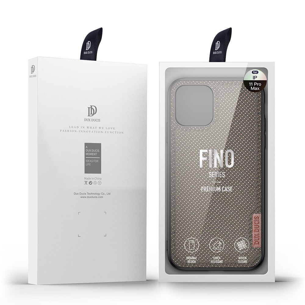 Dux Ducis Fino case covered with nylon material for iPhone 11 Pro Max green цена и информация | Telefonu vāciņi, maciņi | 220.lv