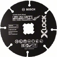 Griešanas disks koka griešanai ar leņķa slīpmašīnu Bosch 125 mm, 2608619284 cena un informācija | Bosch Elektroinstrumenti | 220.lv