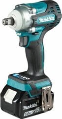 Аккумуляторный ударный шуруповерт Makita 18В, DTW300RTJ цена и информация | Шуруповерты, дрели | 220.lv