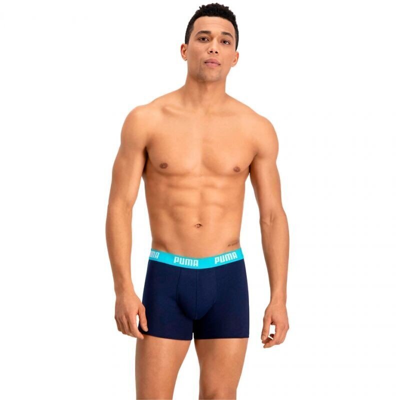 Trikotāžas apakšveļa vīriešiem Puma Basic Boxer Blue цена и информация | Vīriešu apakšbikses | 220.lv