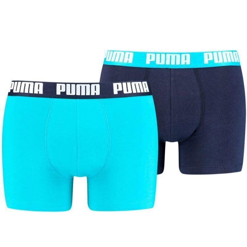 Trikotāžas apakšveļa vīriešiem Puma Basic Boxer Blue cena un informācija | Vīriešu apakšbikses | 220.lv