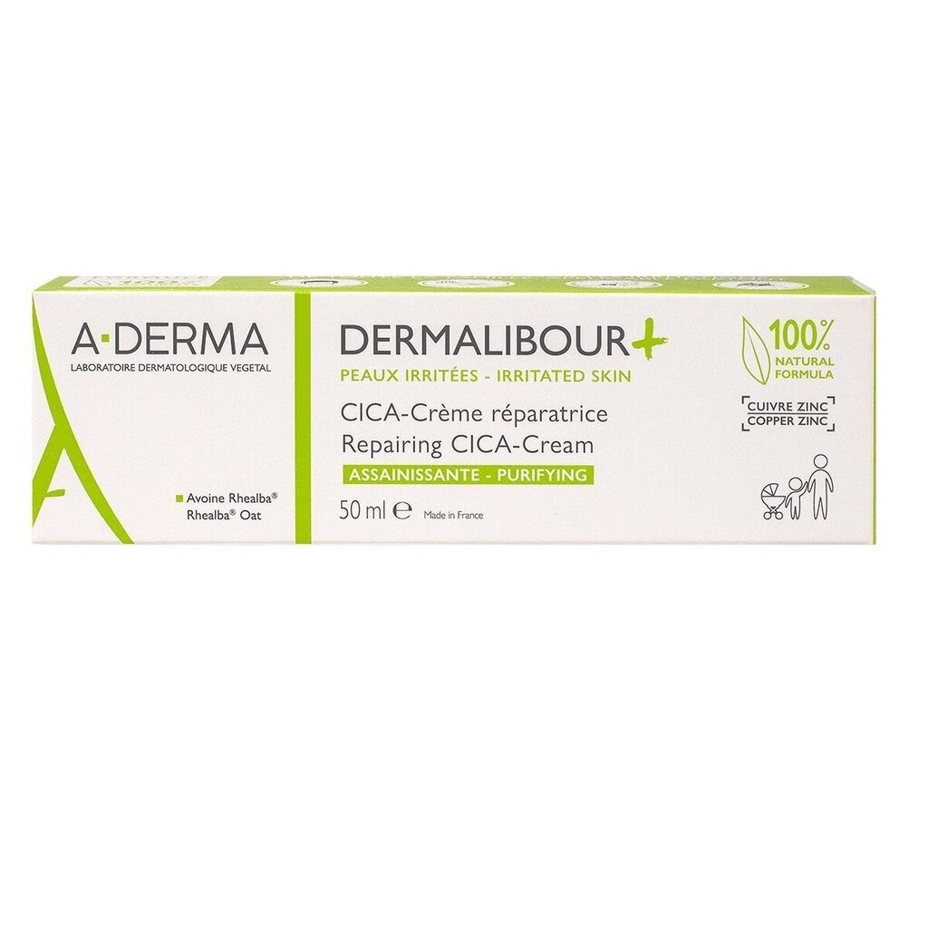 A-DERMA Dermalibour + Cica Rejuvenating Repair Cream 100ml