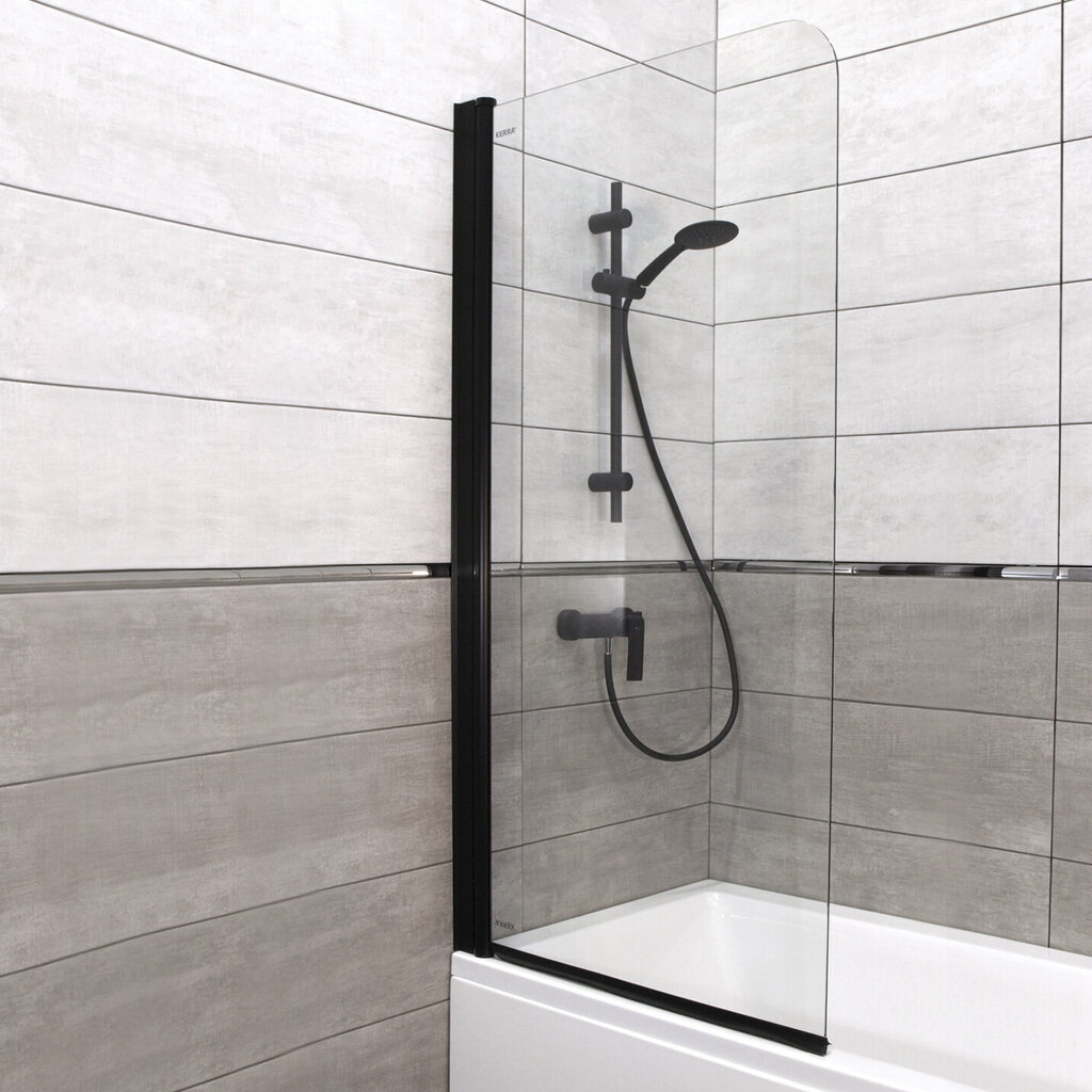 Vannas siena Kerra Cristal 1 BL cena un informācija | Piederumi vannām un dušas kabīnēm | 220.lv