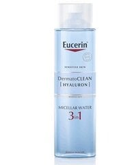 Мицеллярная вода Eucerin DermatoClean 3 в 1,400 мл цена и информация | Средства для очищения лица | 220.lv