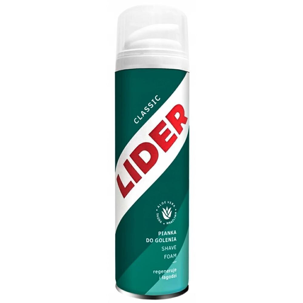 Skūšanās putas vīriešiem Lider Classic, 200 ml cena un informācija | Skūšanās piederumi, kosmētika | 220.lv