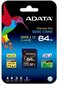 ADATA ASDX64GUI3V30S-R, 64GB цена и информация | Atmiņas kartes fotokamerām | 220.lv