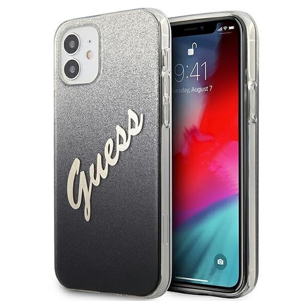 Guess GUHCP12SPCUGLSBK vāciņš, piemērots iPhone 12 mini цена и информация | Telefonu vāciņi, maciņi | 220.lv