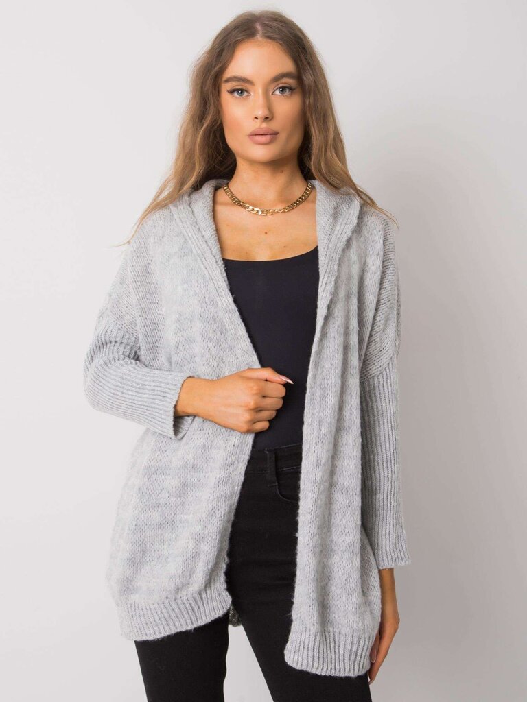 OCH BELLA Pelēka sieviešu jaka. Grey ONE cena un informācija | Sieviešu džemperi | 220.lv