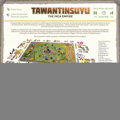 Galda spēle Tawantinsuyu: The Inca Empire cena un informācija | Galda spēles | 220.lv