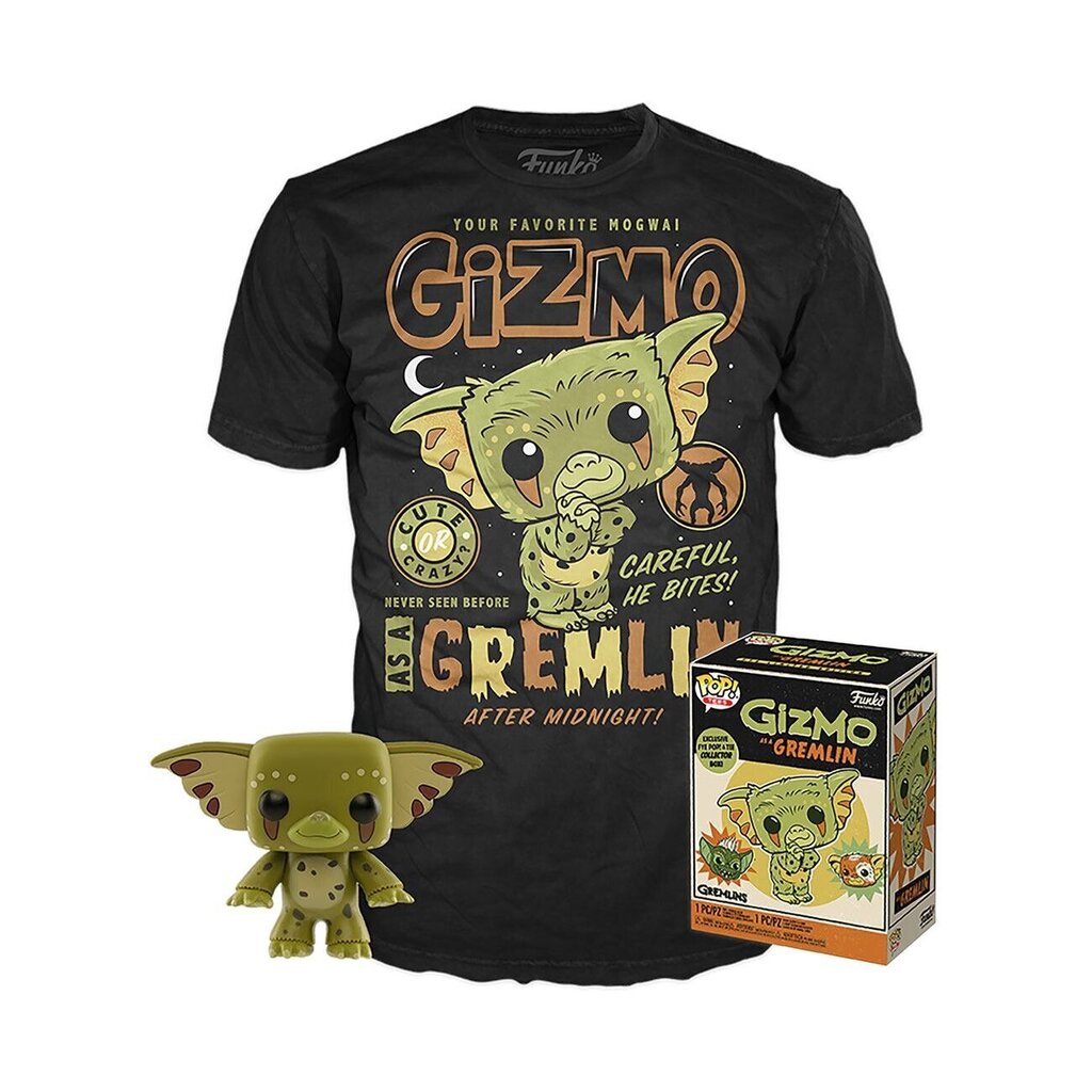 Figūriņa un T-krekls Gremlins POP! & Tee Box Gizmo Exclusive цена и информация | Rotaļlietas zēniem | 220.lv
