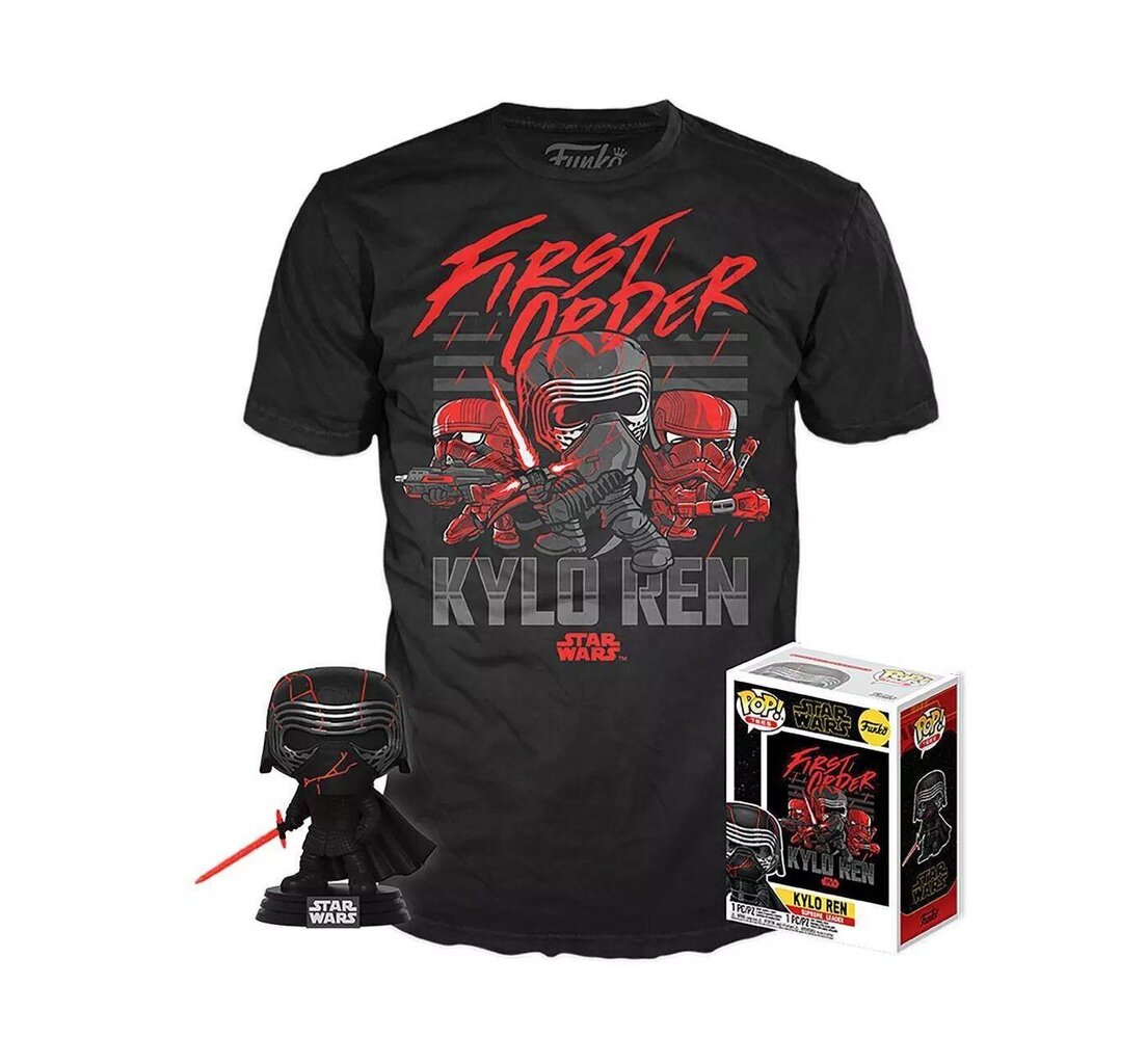 Figūriņa un T-krekls Star Wars Episode IX POP! & Tee Box Kylo Ren (Supreme Leader) Exclusive cena un informācija | Rotaļlietas zēniem | 220.lv