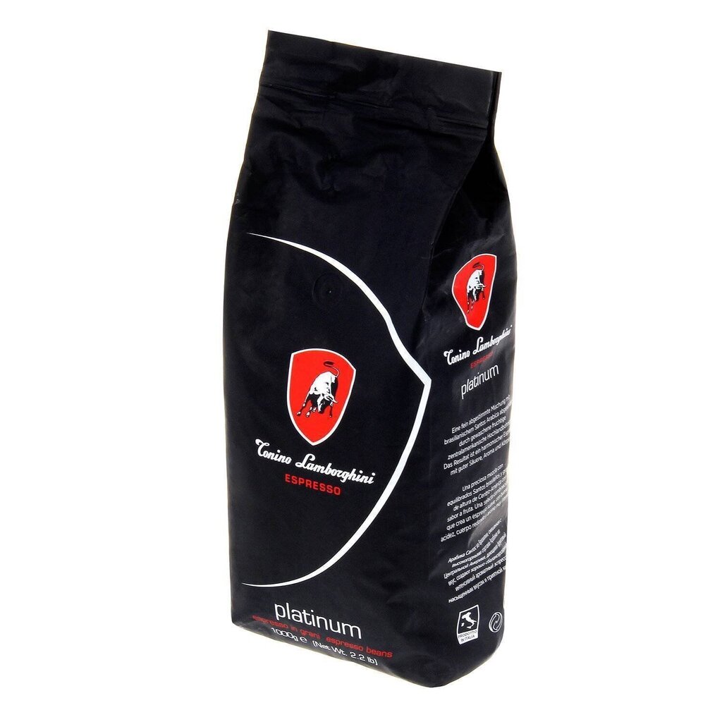 LAMBORGHINI Espresso Platinum Kafijas pupiņas, 1 kg cena un informācija | Kafija, kakao | 220.lv
