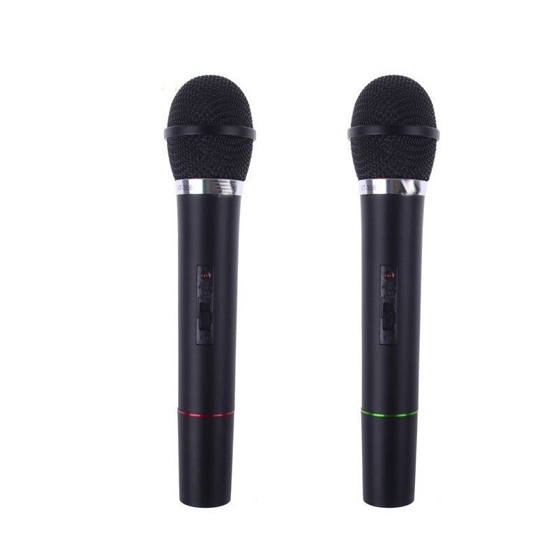 Karaoke sistēma 2x bezvadu mikrofons + stacija цена и информация | Mikrofoni | 220.lv