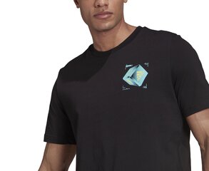 Adidas T-Krekli M Esprt Itmbx T-Shirt Black GS6276/3XL cena un informācija | Vīriešu T-krekli | 220.lv